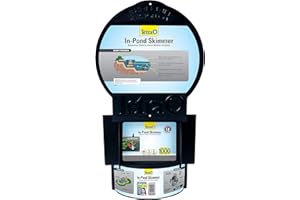 Tetra Pond In-Pond Skimmer, Skims Pond Debris Before It Sinks, BLACK 13.5 IN