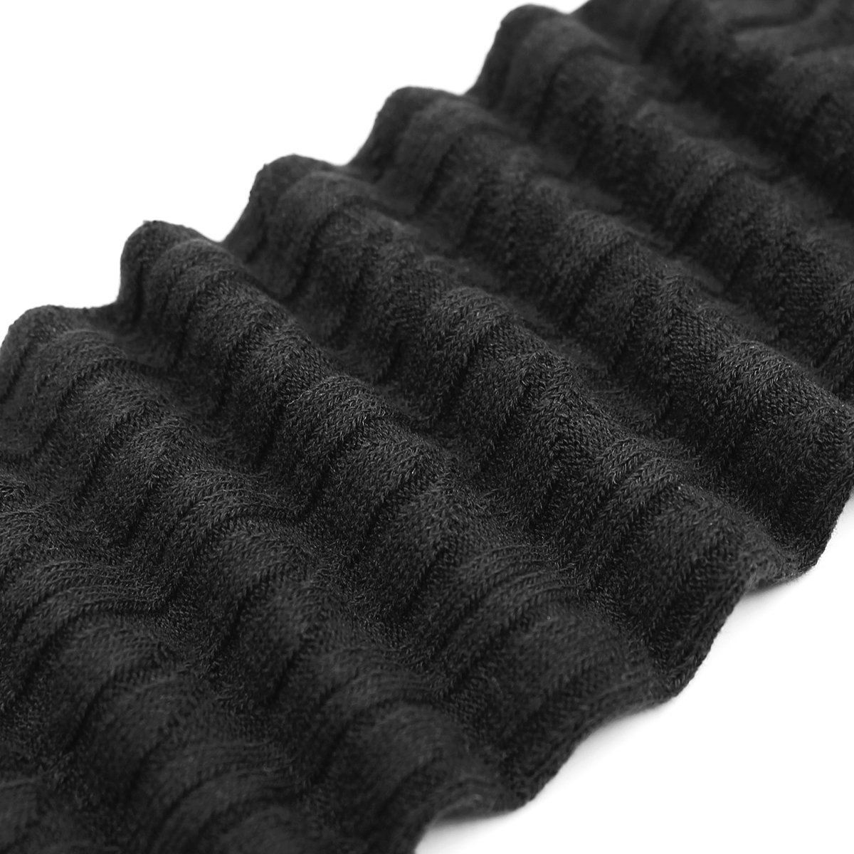 Hippih Womens Winter Over Knee Leg Warmer Crochet Thigh High Boot Socks Girls Leggings(Black)