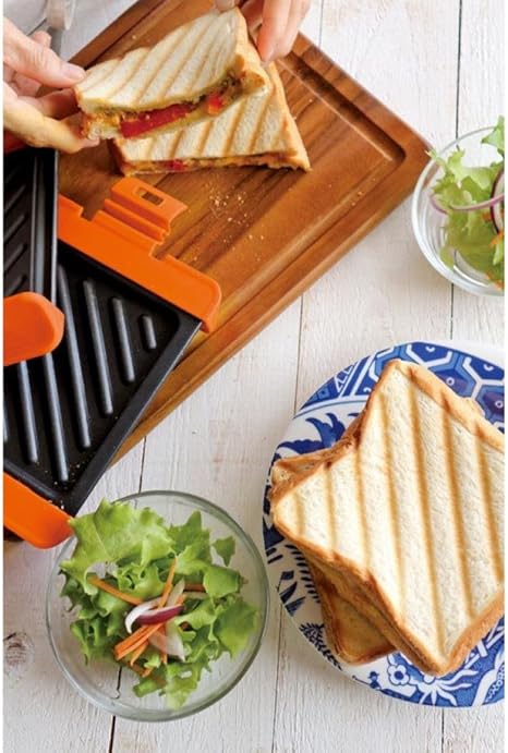 Amazon スイスダイヤモンド ベイクイット ホットサンド 電子レンジ対応 Hs Or 電子レンジ調理用品 オンライン通販