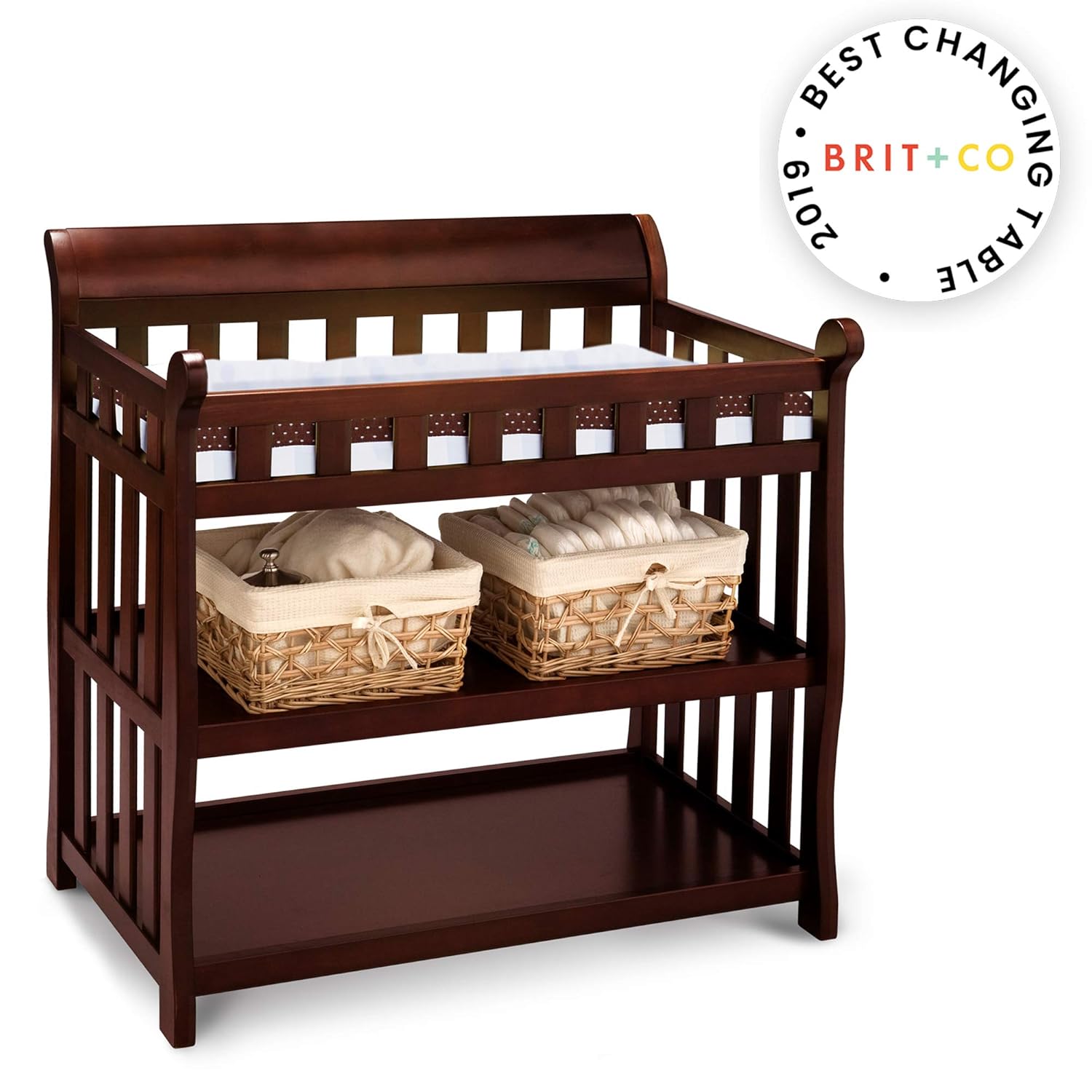 Delta Children Eclipse Changing Table Black Cherry