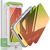 sorlnern 2 Pack Privacy Screen Protector Compatible for iPhone 17 Pro Max, Red to Green Gradient Anti-Spy Glass Film, Shatterproof, Anti-Scratch, Touch Sensitive, No Bubbles Installation Tool（Not Compatible with iPhone 17 Pro）