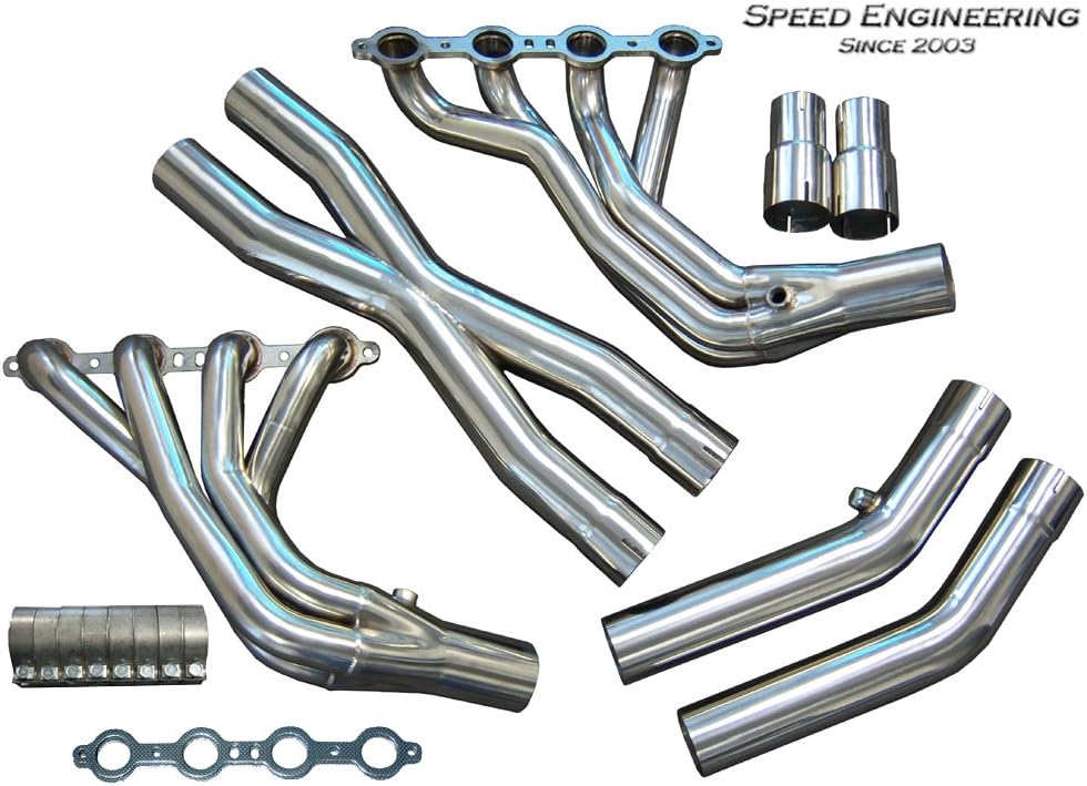 LS1 LS6 C5 Corvette Longtube Headers 1997-04 (1 7/8" Race Version) X-Pipe