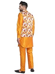 SKAVIJ Men's Kurta Pajama and Jacket