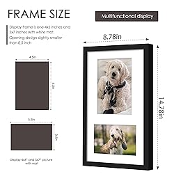 DUENPY 8x14 Picture Frame Collage Display 4x6 and