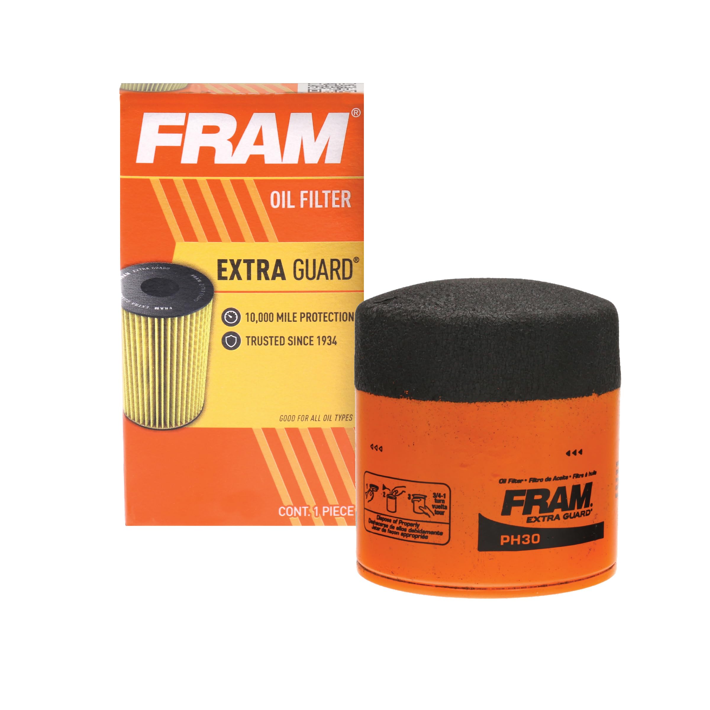 Photo 1 of FRAM Extra Guard PH30, 10K Mile Change Interval Spin-On Oil Filter