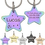 Anavia Starry Sky Theme Pet ID Tags in Half Moon