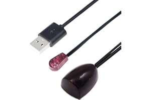 CERRXIAN Infrared Remote Control Extender Cable, IR Repeater Hidden Cable with IR Signal Receiver & IR Emitter & USB Power Cable (2M/6.5ft)