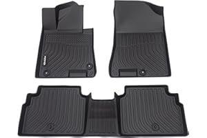 HAFIDI® Floor Mats Fit for 2021-2025 2026 Kia K5 (Only FWD Models) & 2020-2026 Hyundai Sonata & Sonata Hybrid All Weather TPE Car Floor Liners, Fits 1st & 2nd Row Full Set Custom Accessories, Black