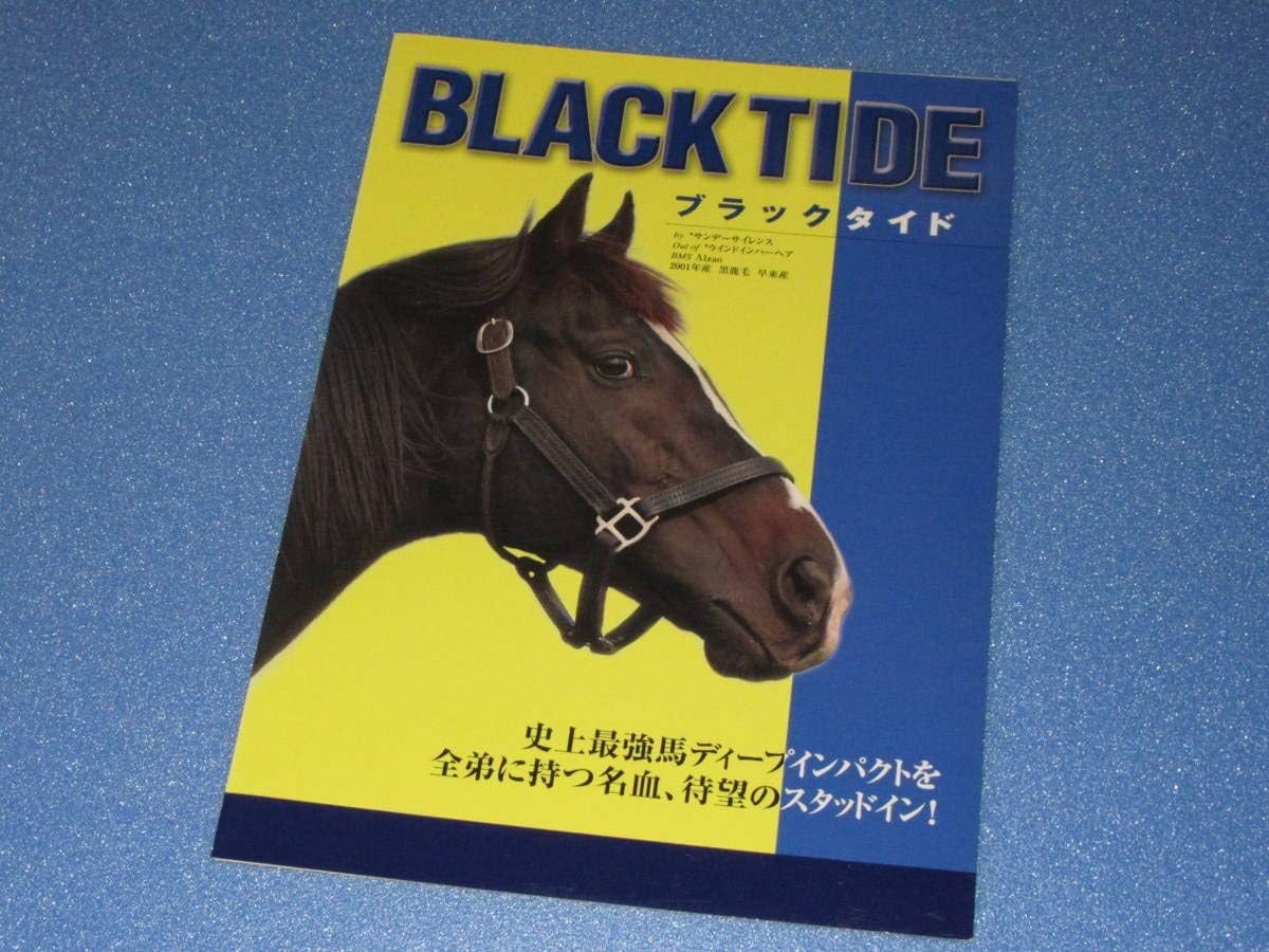 Amazon Co Jp 懐かしの 非売品 種牡馬カタログ パンフレット ブラックタイド 01生 早来産 ディープインパクト全兄 キタサンブラック父 ホビー 通販