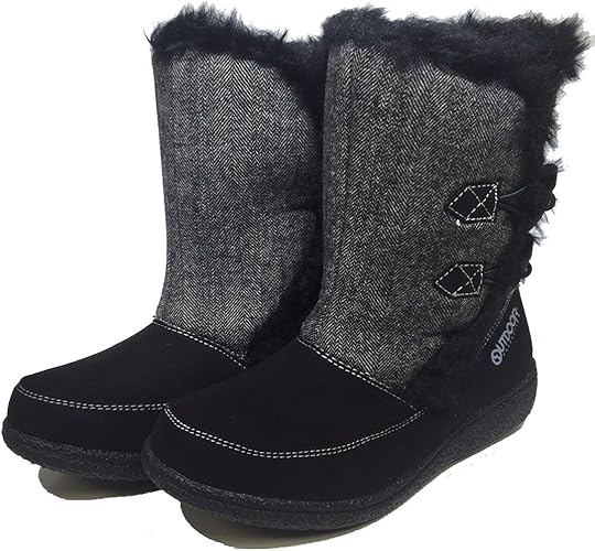 Amazon ギャルガールズ スノーブーツ ショートブーツ レディース ファー 防水 靴 Outdoor Products アウトドア プロダクツ 女性 冬ブーツ 防寒 雪 スノーブーツ スノーシューズ 黒 ブラック 秋 冬 ブラック 即納 約23 0cm ブーツ ブーティ