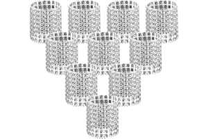 Accmor Napkin Rings, Silver Napkin Rings Buckles for Table Decorations, Wedding, Dinner,Party, DIY Decoration,Set of 100
