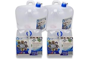 WaterStorageCube BPA Free Collapsible Water Container with Spigot, Camping Water Storage Carrier Jug for Outdoors Hiking Backpack & Survival Kit, Foldable Portable Water Canteen 1.3/2.6/5.3 Gallon