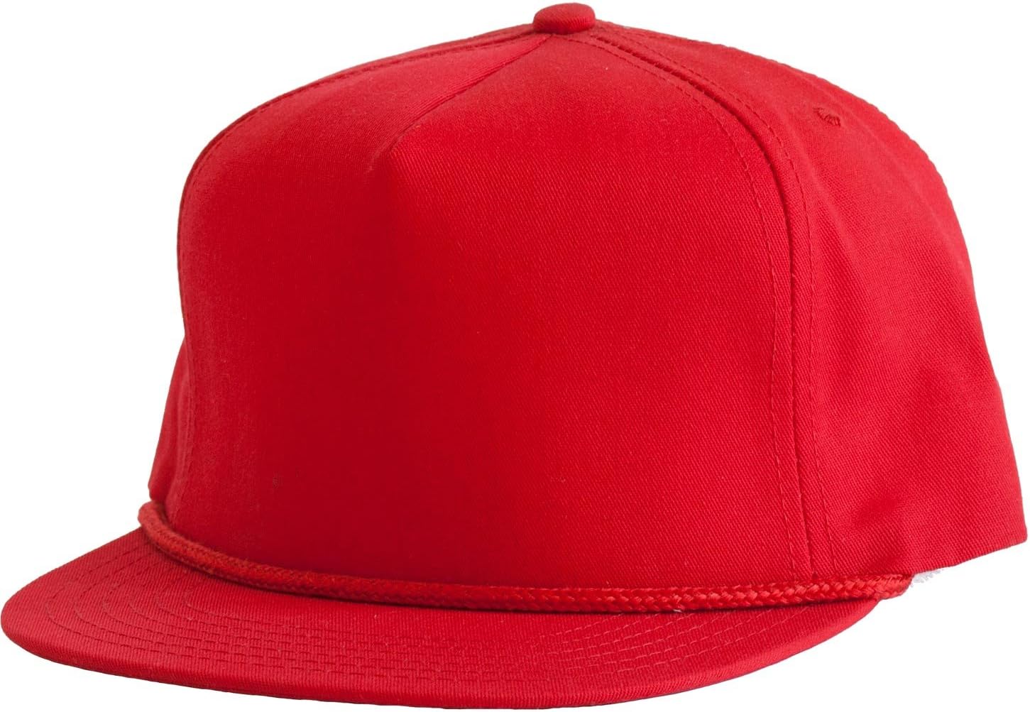Levine Hat Co 100% Cotton Twill Structured Baseball Cap with Rope Accent Adjustable Size (3+ Colors)