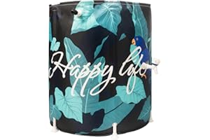 KMJETNIVY Rain Barrel Upgrade Anti-Collapse Collapsible Rainwater Collection System,Portable Water Storage Tank,Garden Water Catcher (Green Mutil, 50)