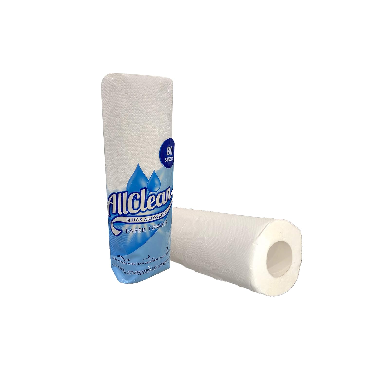 Paper Towels 16 Rolls Eco Friendly All Clean 2 Ply