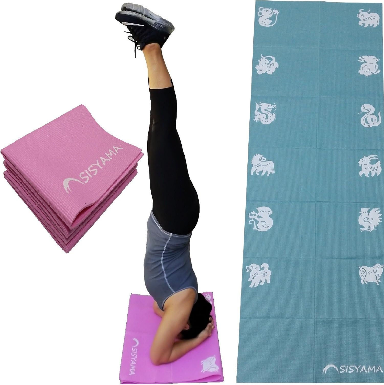SISYAMA 3.5 mm Yoga Mat Light Weight Foldable Folding Knee Pad Cushion Mini Travel Yoga Mat