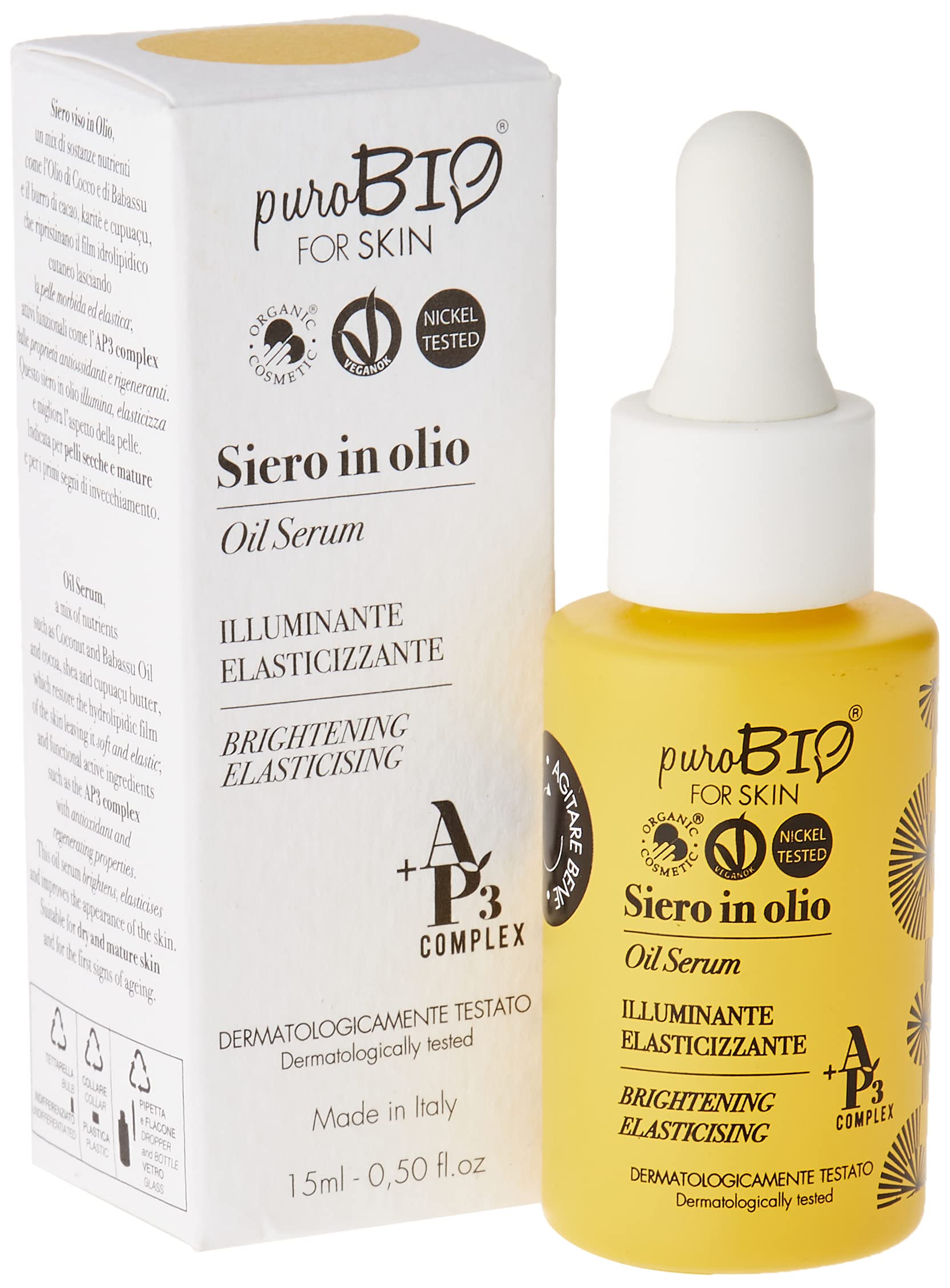 PuroBio Brightening and Elasticising Face Serum Oil