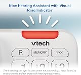 VTech CL1100 Corded Landline Phone with Big Button Visual Ring Indicator view 7