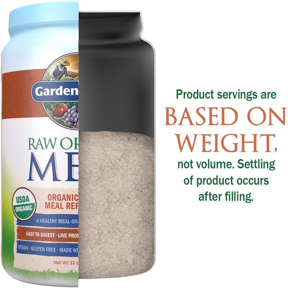 Garden of Life Meal Replacement Vanilla Chai Powder, 28 Servings, Organic Raw Plant Based Protein Powder, Vegan, Gluten-Free: Health & Personal Care