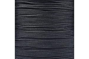 Paracord Planet 95lb Paracord – 1 Strand Type I Parachute Cord for Outdoors and DIY – Black (50 ft)