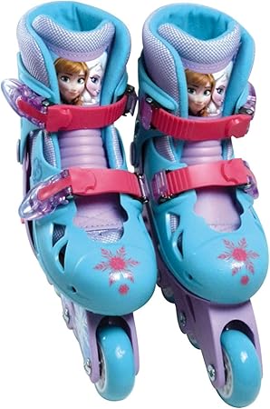 Disney Infantil Patinaje 4 Pvc Weels Frozen En Línea Patines Boot (30-33): Amazon.es: Juguetes y juegos