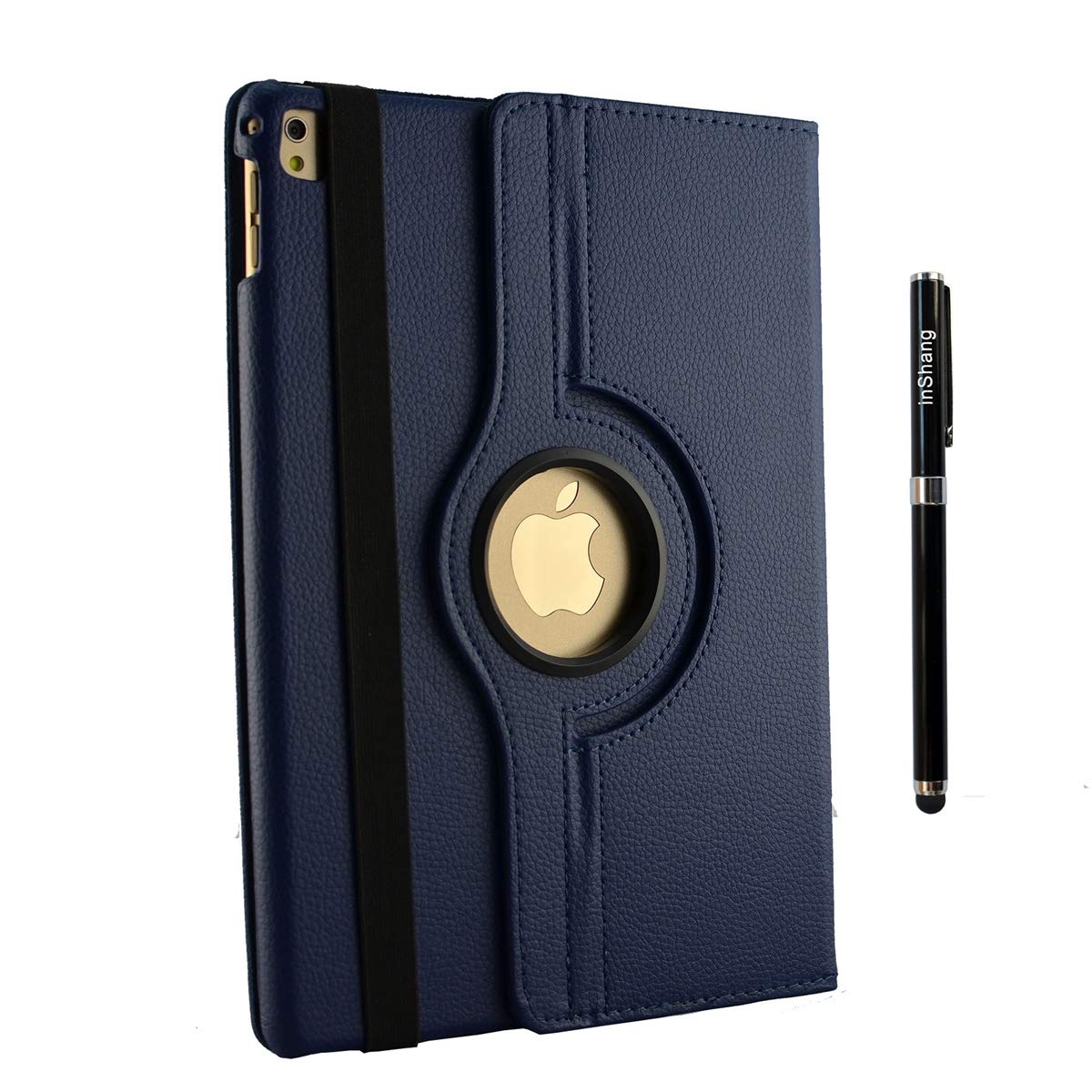 iPad Pro 12.9 inch Case,inShang Cover for iPad Pro 12.9 inch(2015-2017) Stand With Auto Sleep Wake Function,360 Degree Rotating Model: A1584 A1652 A1670 A1671+free stylus