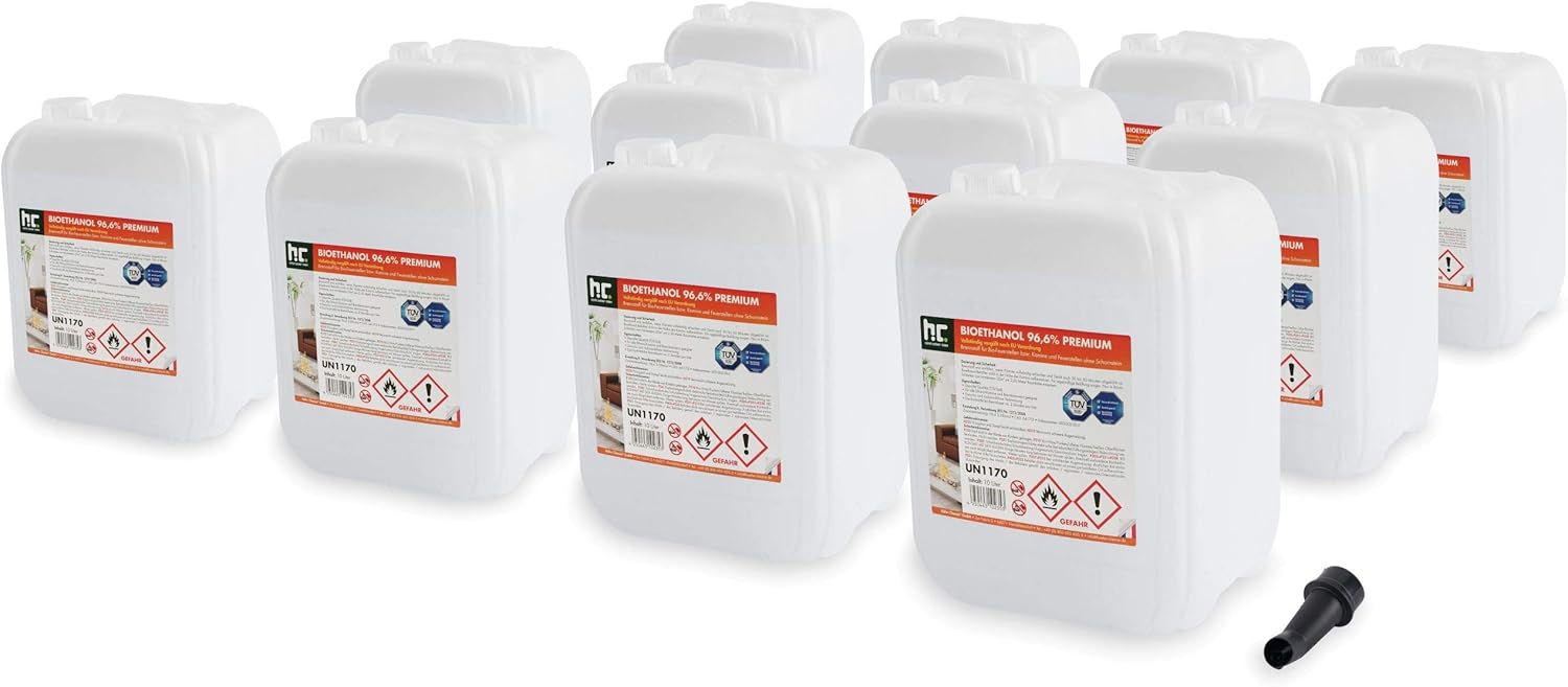 Le Prix De L'éthanol Va T Il Augmenter Höfer Chemie 12 x 10 l (120 litres) Bioéthanol 96,6 % Premium - QUALITÉ