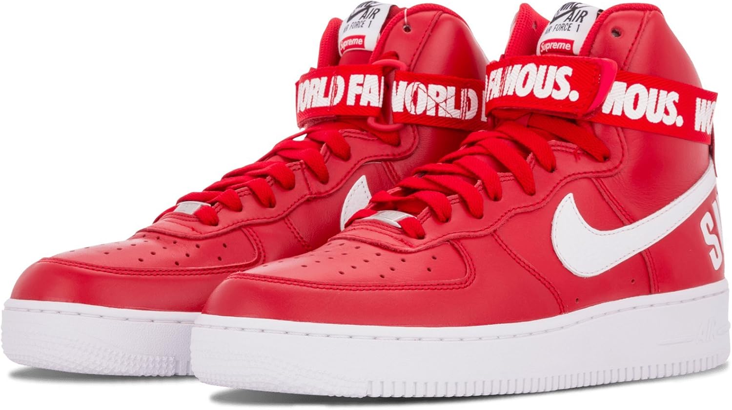 supreme air force 1 red