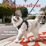rabbitgoo Cat Harness and Lead Set Adjustable Escape Proof Reflective Purple S view 6