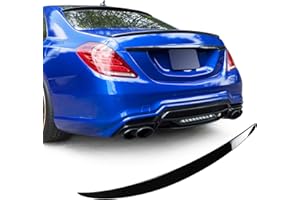 BDBO Rear Spoiler Wings for Mercedes Benz S Class W222 Sedan (2014-2020) S450 S550 S560 S63 4 Door 2015 2016 2017 2018 2019 Trunk Spoiler Wing Trunk Tail Rear Trunk Lid,Glossy Black