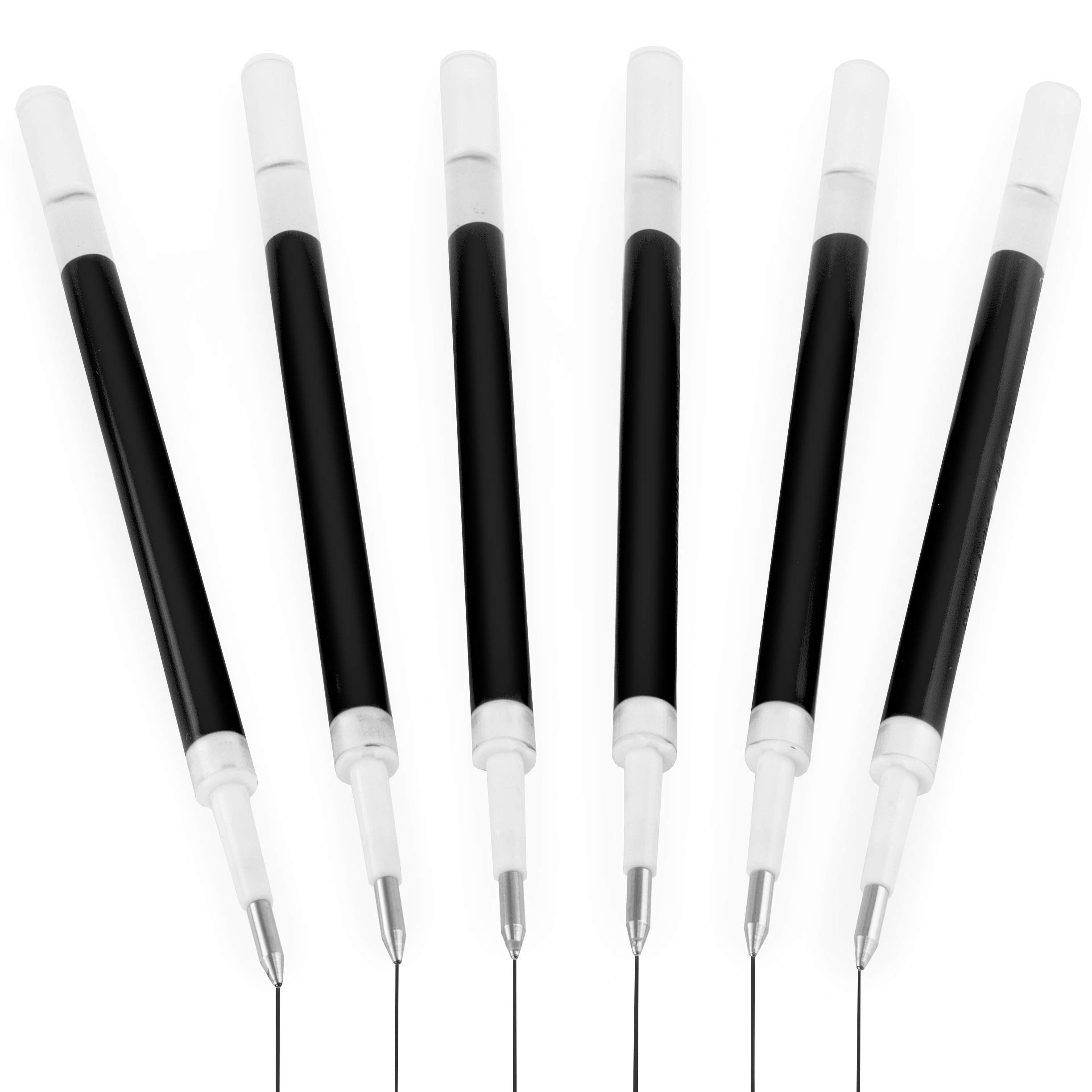 Uni-Ball Signo UMN-207 Pen Refills - 0.7mm Nib - Gel Ink - Black - Pack of 6 Refills