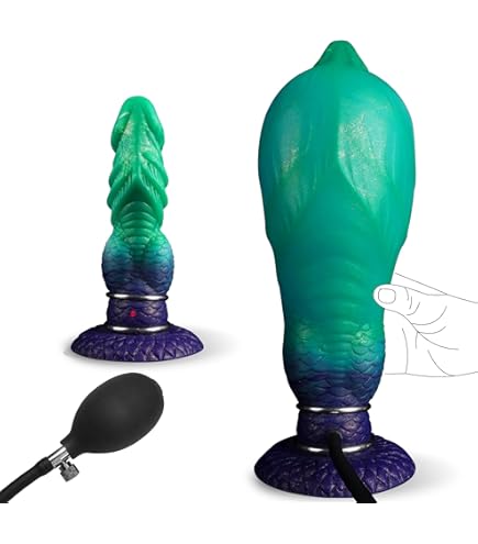 aufblasbare dildos Inflatable Vibrating Silicone Dildo - Aufblasbare Dildo mit Vibration