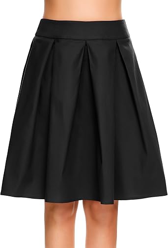 knee length swing skirt