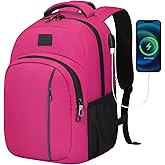 LARIPOP Travel Laptop Backpack,15.6 Inch Business Laptop backpack for Men Women with USB Charging Port,Water-Resistant Laptopack Weekender Daypack for Work College Computer