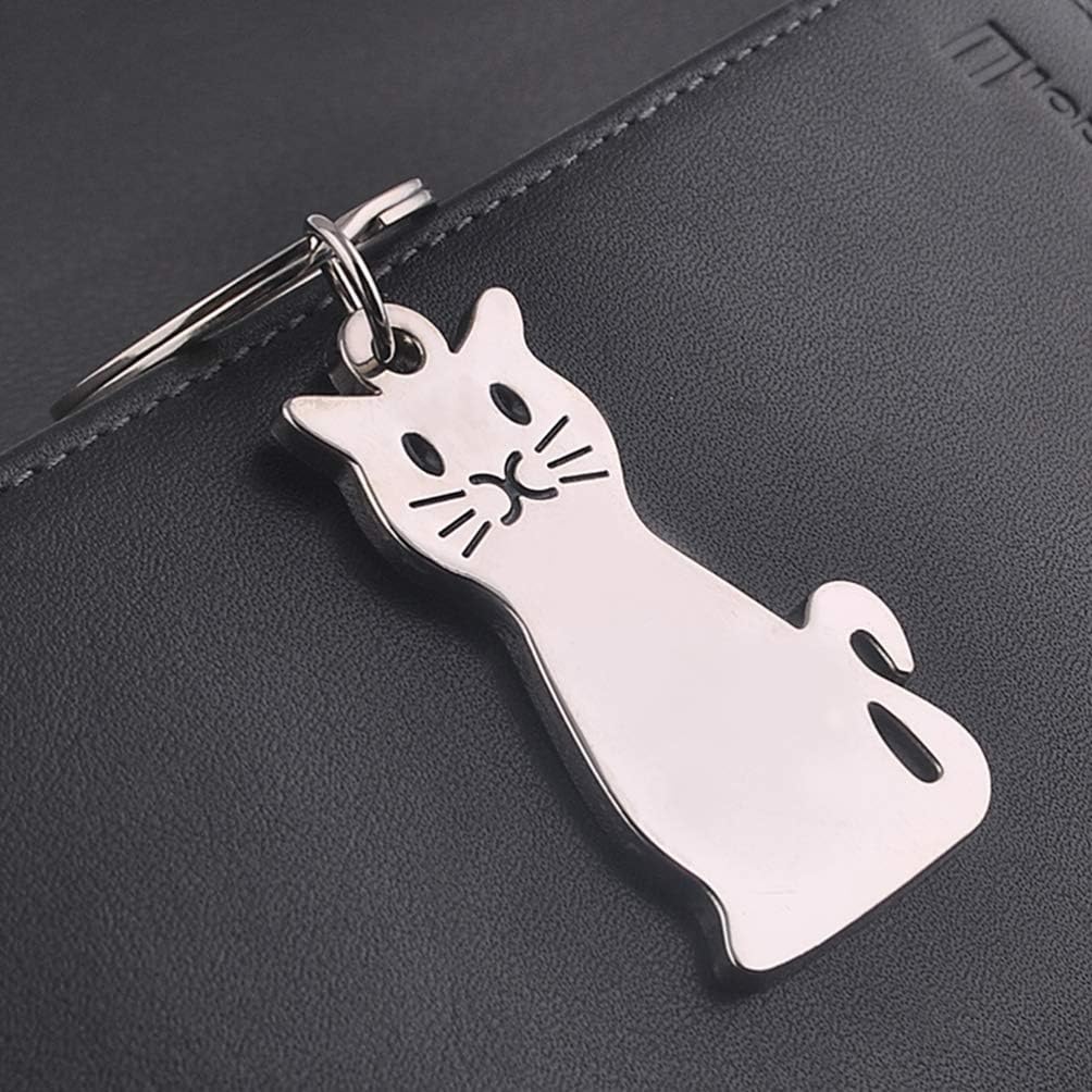 LIOOBO Metal Keyring Key Pendant Cat keyring Animal Keychain Metal Keychian for Kids Friends Families Adults - Image 3