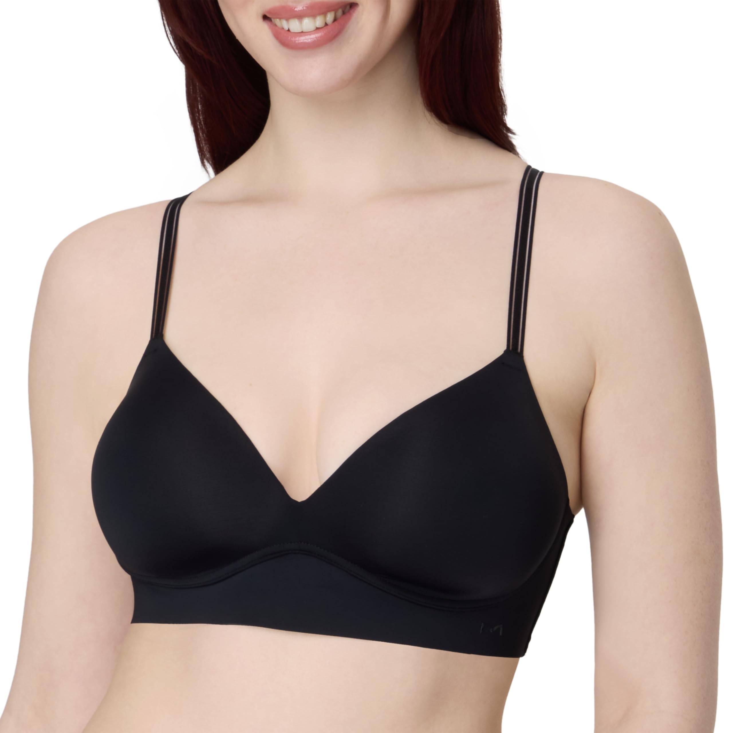 Maidenform Women’s Wireless Bra, Barely There No-Show Bra for Women, Full Coverage, Convertible Straps