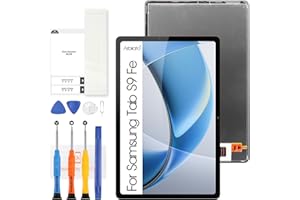 ARBILATO Screen for Samsung Galaxy Tab S9 FE Screen Replacement for Samsung Tab S9 FE Tablet LCD Screen SM-X510,SM-X516B Touch Display Digitizer Assembly Repair Parts（Black No Frame）