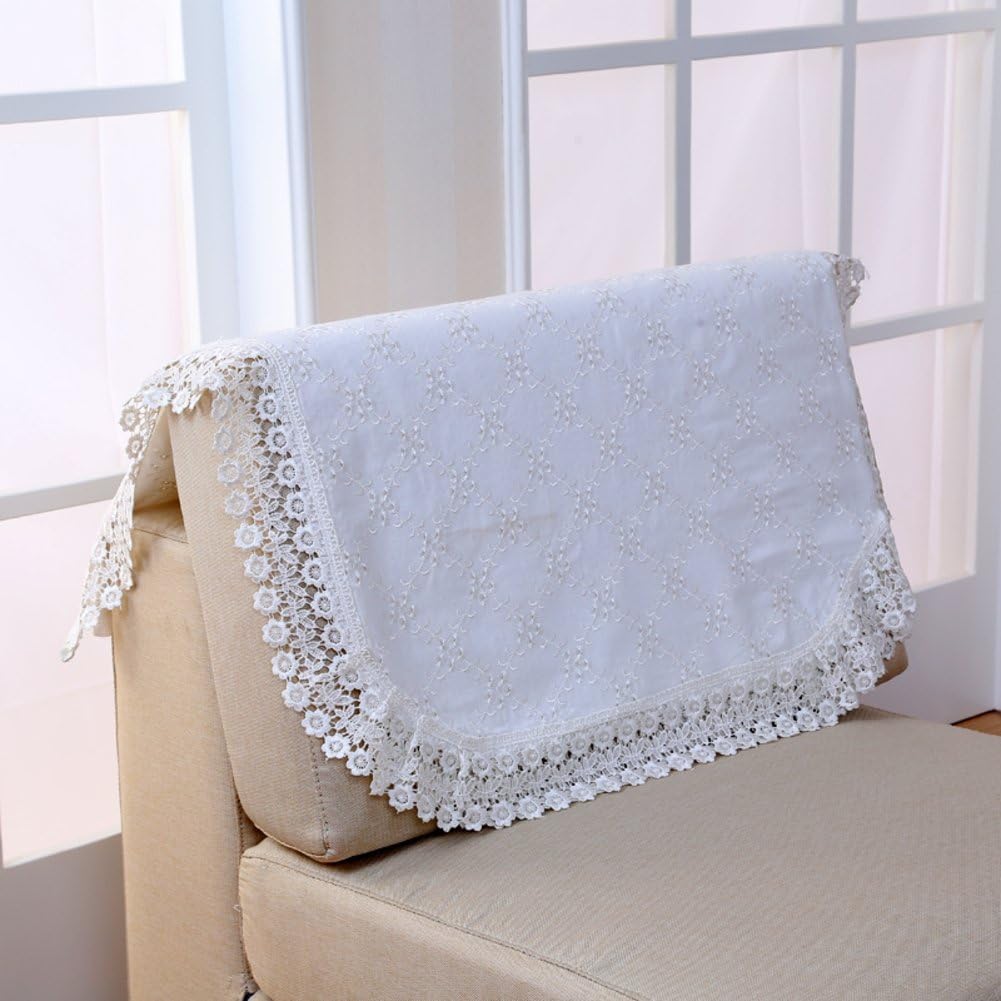 JINGJIE Lace Sofa back towel, Fabric Covering cloth Sofa armrest towel Sofa cushions-A 24 * 24in