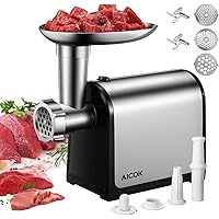 AICOK Electric Meat Grinder, 3-IN-1 Meat Mincer & Sausage Stuffer, [2000W Max] Food Grinder with Sausage & Kubbe Kits, 3…