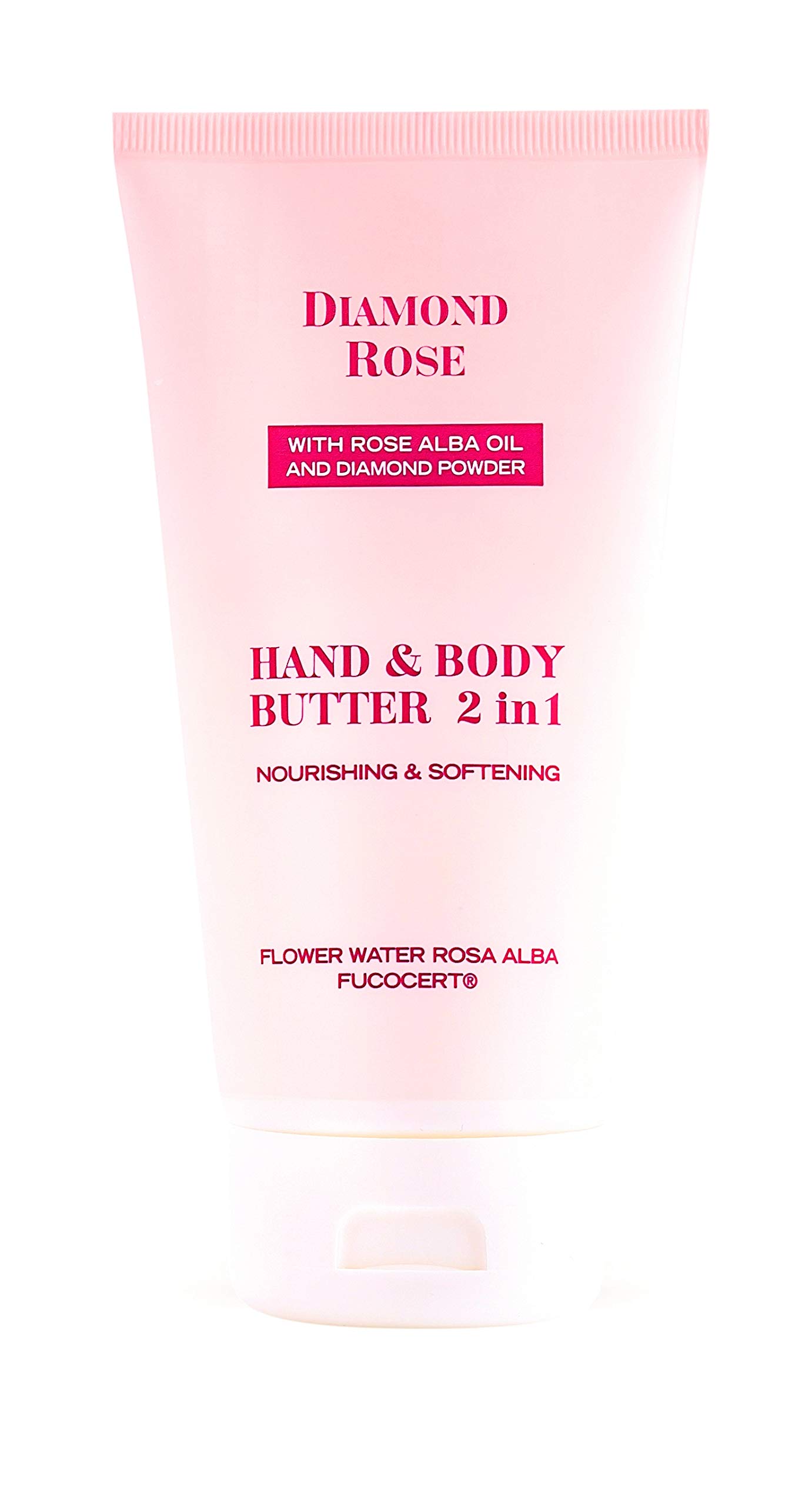 Nourishing and Softening Hand & Body butter 2 in 1 Diamond Rose with White Rose oil & Diamond powder 150ml