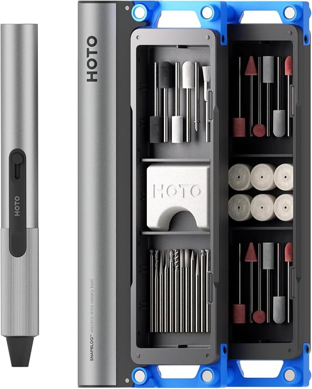 SNAPBLOQ R-A04 Kit d'Outils Rotatifs Électriques Mini, 38 en 1 Stylo pour Gravure, Mini Outils de Gravure pour Levigage, Polissage, Perçage, Gravure, Artisanat Fait Maison