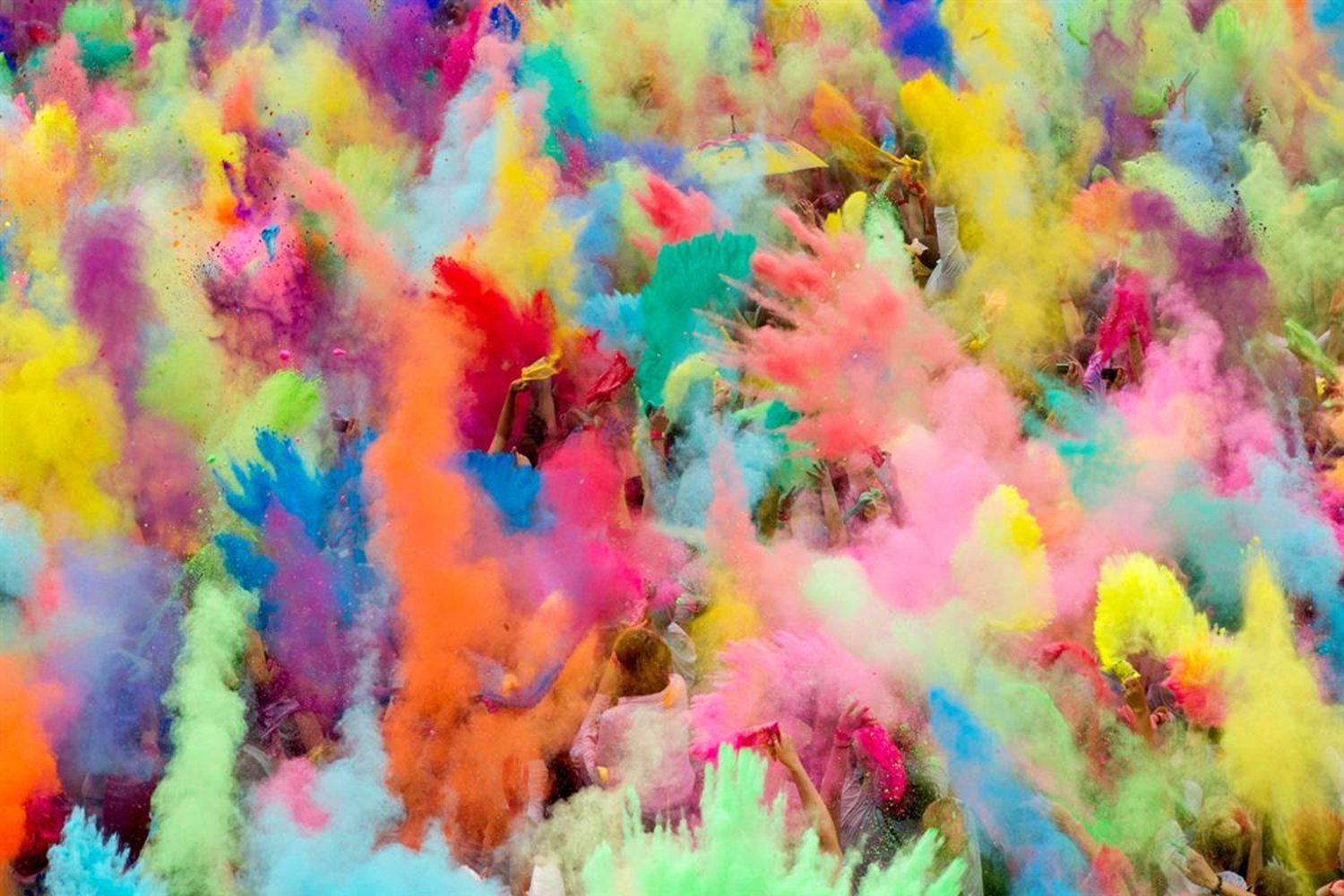 Photo 1 of ColorMarathon(TM) Premium Quality non-toxic HOLI Colors color powder - 12 Lbs (6 colors X 2lbs Ea color) RED, YELLOW, PINK, BLUE, GREEN, AND PURPLE - SHIPS FROM USA