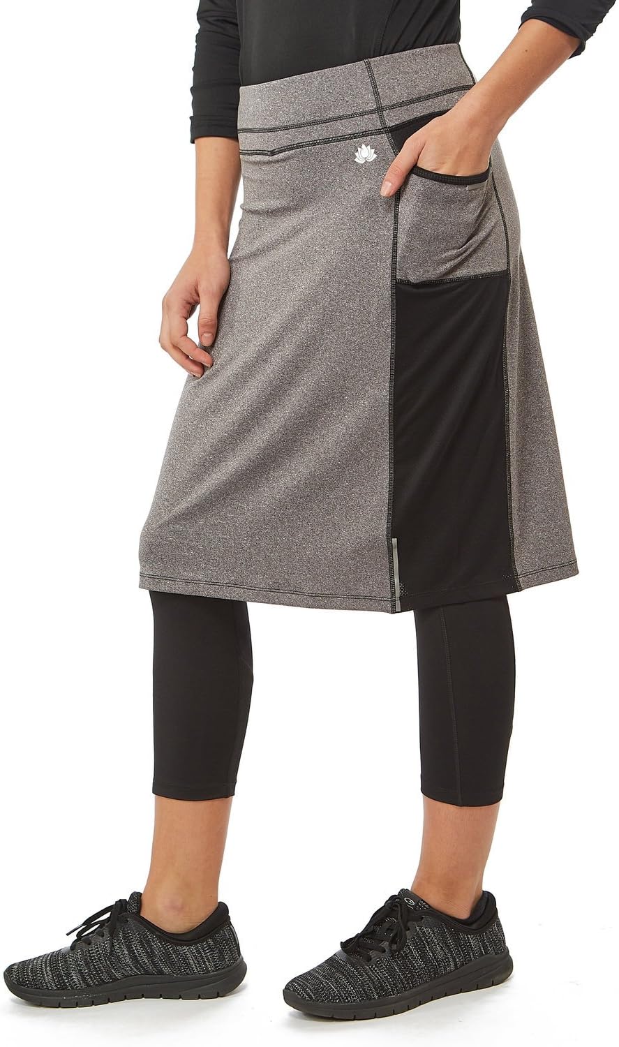 Color Block Snoga Modest Athleisure Skirt with Pockets