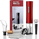 UNICHERRY Wine Bottle Opener, A Must-Have for Wine Lover Gift,Electric Wine Bottle Opener with Foil Cutter,Vacuum Stoppers,and Pourer