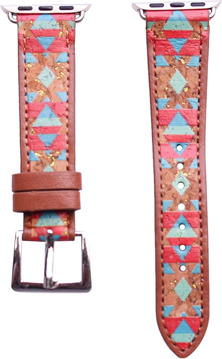 40mm/38mm Compatible for Apple Watch, Delicate Western Pattern Print Watch Band No. 22M4