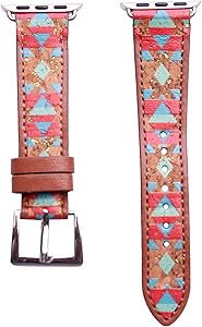 40mm/38mm Compatible for Apple Watch, Delicate Western Pattern Print Watch Band No. 22M4