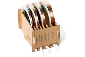 SHIQIKEJIPTY Copper Foil Tape Dispenser Stained Glass Foil Tool Stained Glass Supplies Foil Dispenser for Stained Glass Art Tools Storage (No Tape)