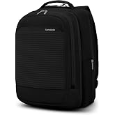 Samsonite Paralux 2-in-1 Travel Backpack, Converts into Main Bag + Go Bag, Lay-Flat Packing, StackIt&trade; Strap, Laptop Sleeve &amp; Integrated AirTag&trade; Holder - Business &amp; Adventure Travel Bag - Black