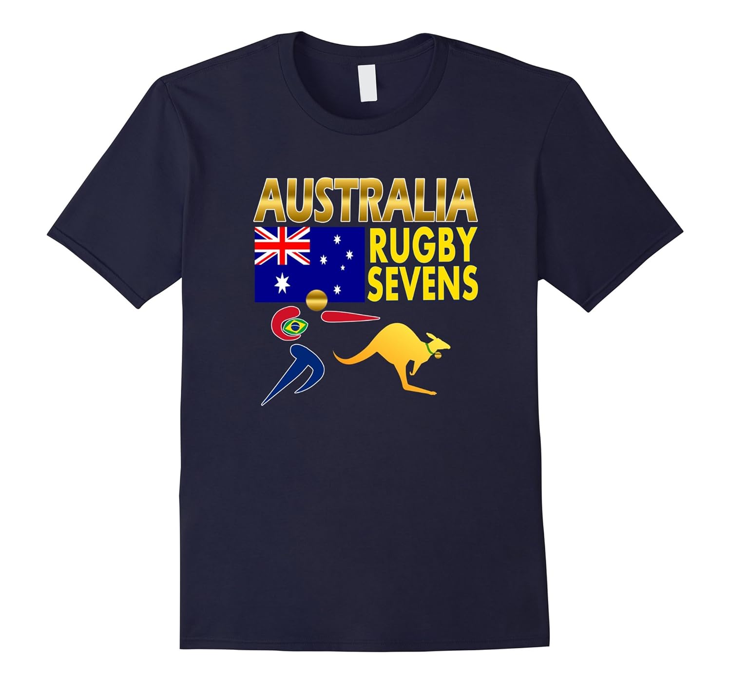 Australia Rugby Sevens T Shirt Birthday Christmas Gift Idea-ANZ