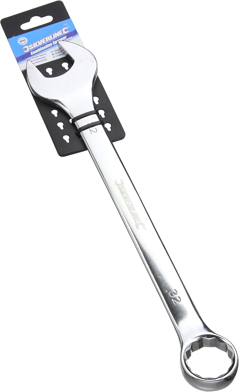 Silverline LS32 Combination Spanner 32 mm, Chrome
